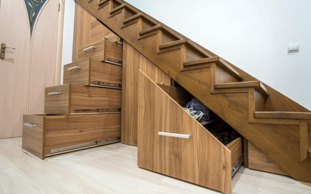 drawers under stairs